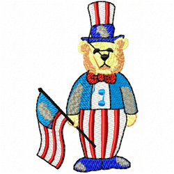 Bears Embroidery Design 6